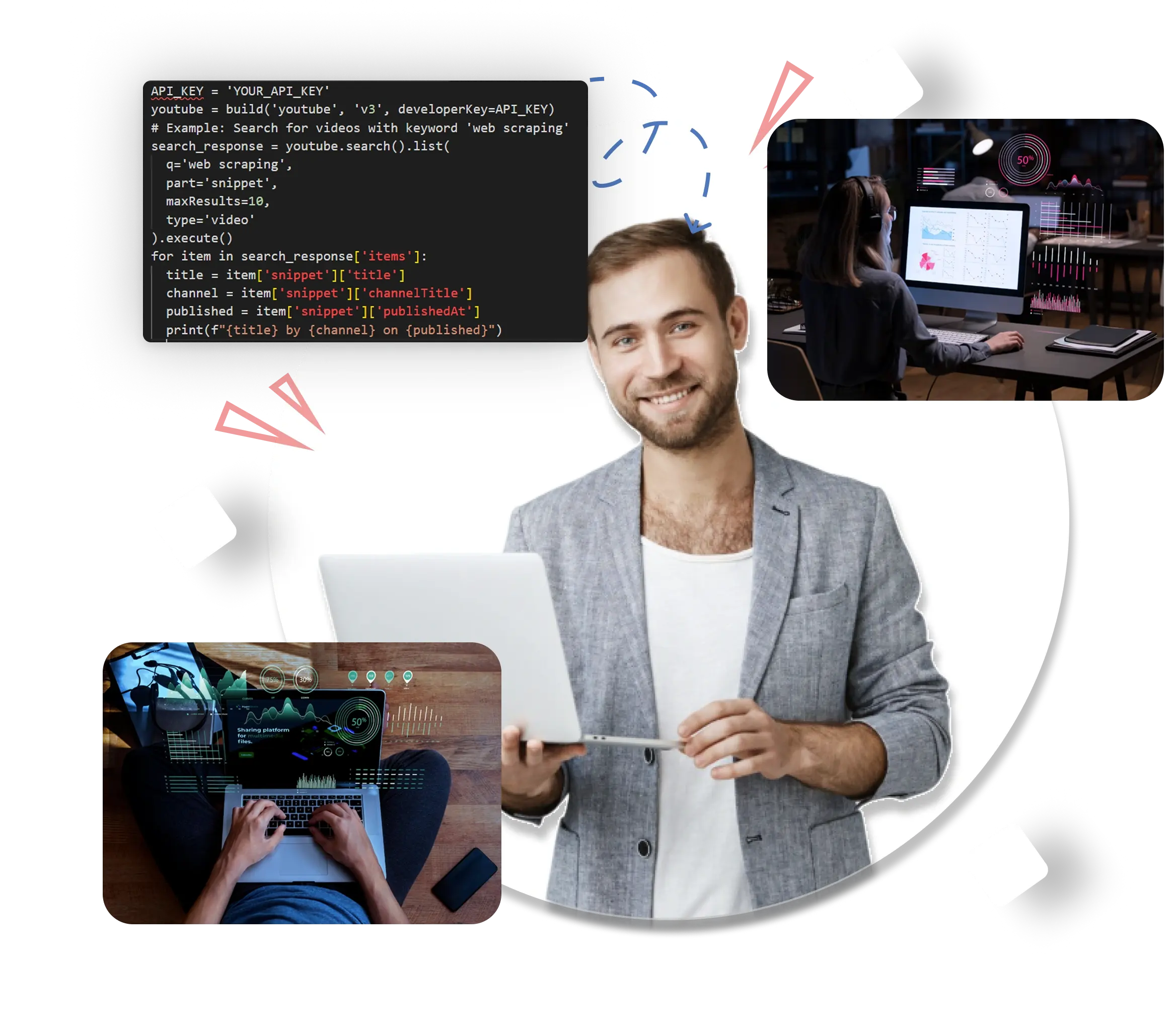 Web scraping illustration